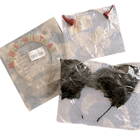 Accessories - Bundle Of 3 Seasonal Headbands Halloween Christmas Hair Theme Party Brand New